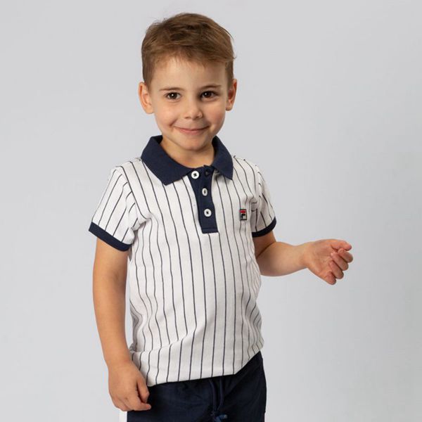 Fila Trigg Golfer Boy's Polo Shirts - White,NZ 805-91753